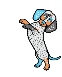 Third Eye Dog Sticker by Hello Human