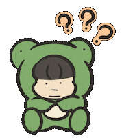 Tinyu_Gung sticker wtf frog 貼圖 Sticker