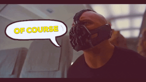 ReidDesigns giphygifmaker giphyattribution batman of course GIF