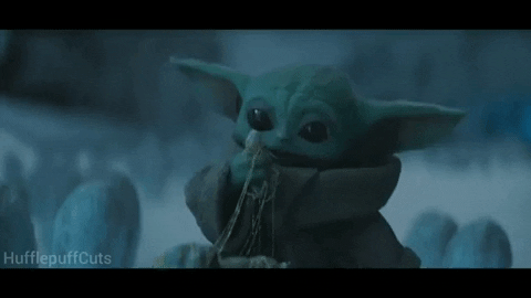 meg666 giphygifmaker star wars babyyoda themandalorian GIF