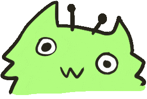 Excited Doodle Sticker