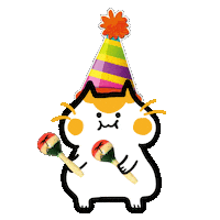 Happy Birthday Sticker by Poku Meow Meow Meow