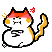 Angry Hot Head Sticker by Poku Meow