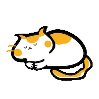 Sleep Nap Sticker by Poku Meow Meow Meow