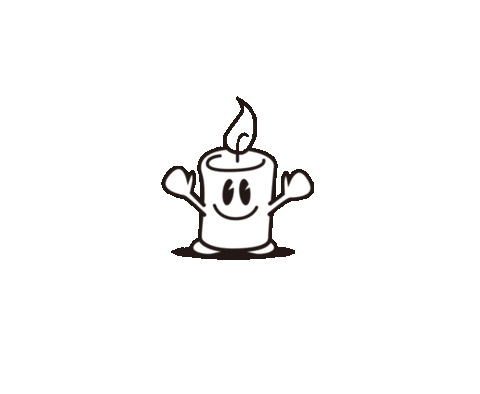 Candle Sticker by Bright Side Projects