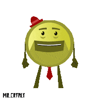 Cryply happy party yes excited Sticker