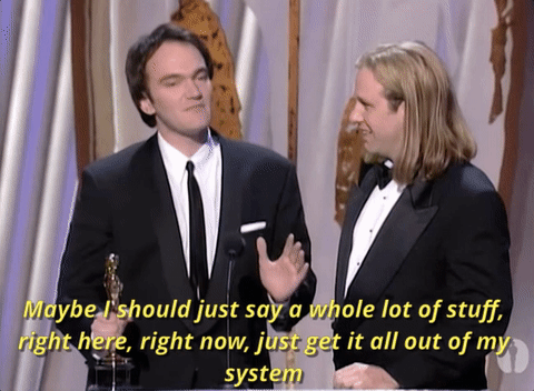 Talking Quentin Tarantino GIF by The Academy Awards