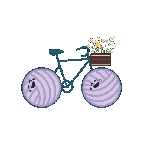 Bike Yarn Sticker by Hobbii