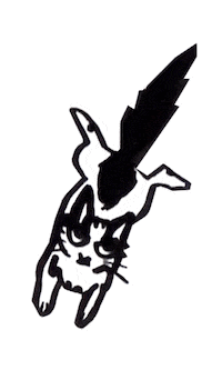 Blinking Tuxedo Cat Sticker