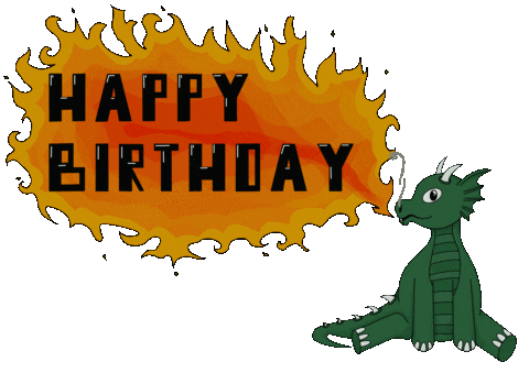 Happy Birthday Baby Dragon Sticker by GurkewillReisen