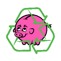 Pig Environment Sticker by Bónus Iceland
