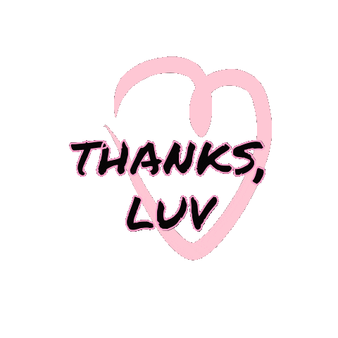 Heart Thank You Sticker