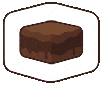 Fudgybro_ food chocolate dessert jakarta Sticker