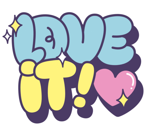 Love It Heart Sticker by Israseyd