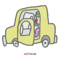 Ready To Go Waiting Sticker by Luis Ricardo