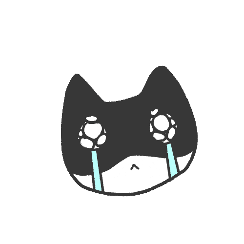 vivdarlin giphyupload cat sad crying Sticker