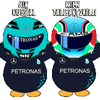 Penguin F1 Sticker by Abster