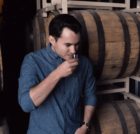 ryancvet giphygifmaker shot bourbon barrels GIF