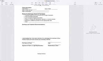 Change Wording on Form