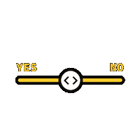 Hell Yeah No Sticker by Halftone Digital