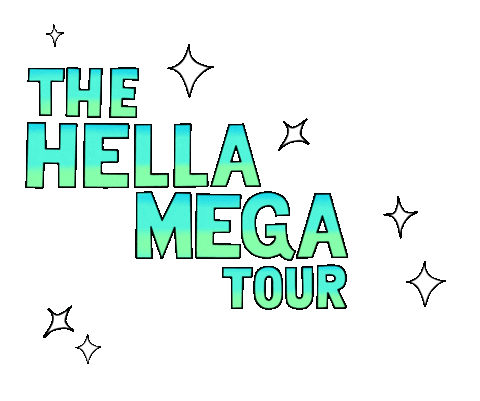 Sparkling Green Day Sticker by Hella Mega Tour