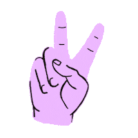 Community Peace Sign Sticker by Diana Davis Creative