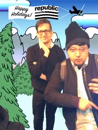 framebeta GIF by Republic Records Holiday Party GIFs