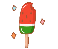 Banity food ice cream watermelon banity Sticker