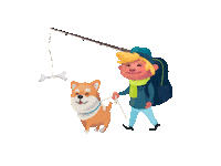 MyndSKCZ happy dog cool excited Sticker