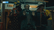 CurfewSeries girl power hands up aggressive billy zane GIF