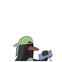 Money Penguin Sticker