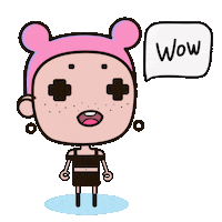 Love It Wow Sticker by Zinaida Kazantseva