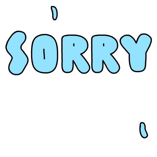Sorry Condolences Sticker by CsaK