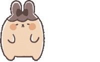 purinnari kawaii tired bunny かわいい Sticker