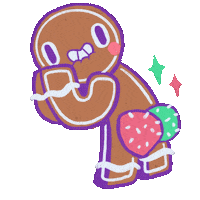 Gingerbread Man Dance Sticker by Mr. Chuck