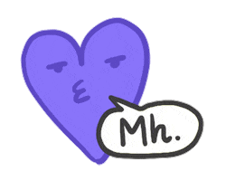 Eledraws love heart ugh smiley Sticker
