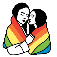 Coming Out Love Sticker by MYVAAY