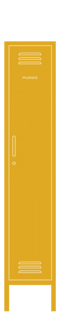 Locker Cupboard Sticker by mustard made