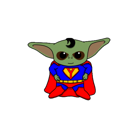 Superman Yodi Sticker