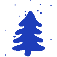 BonjourQuebec winter tree quebec neige Sticker
