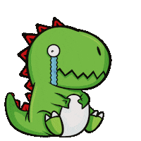 T-Rex Dinosaur Sticker by Creare Creatività