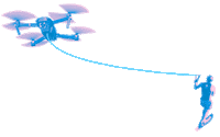AMLgMATD miami drone skiing amlgmatd Sticker