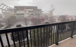 Hail Storm Lashes Columbia's Williams-Brice Stadium
