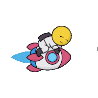 Blast Off Love Sticker by Space Riders