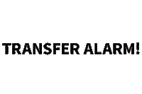 Alarm Transfer Sticker by Voetbalzone