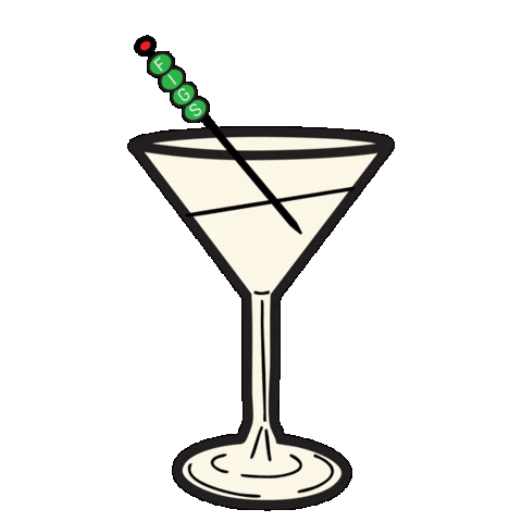 Martini Figsscrubs Sticker by FIGS