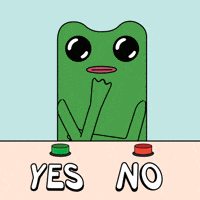 Say Yes No GIF by fwogs