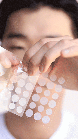 hanhooskin giphyupload acne pimple patch patch it up GIF