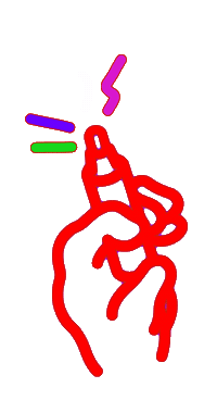 Cosmodule neon drawing colors posca Sticker