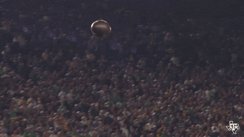 Football Catch GIF by Texas A&M Athletics